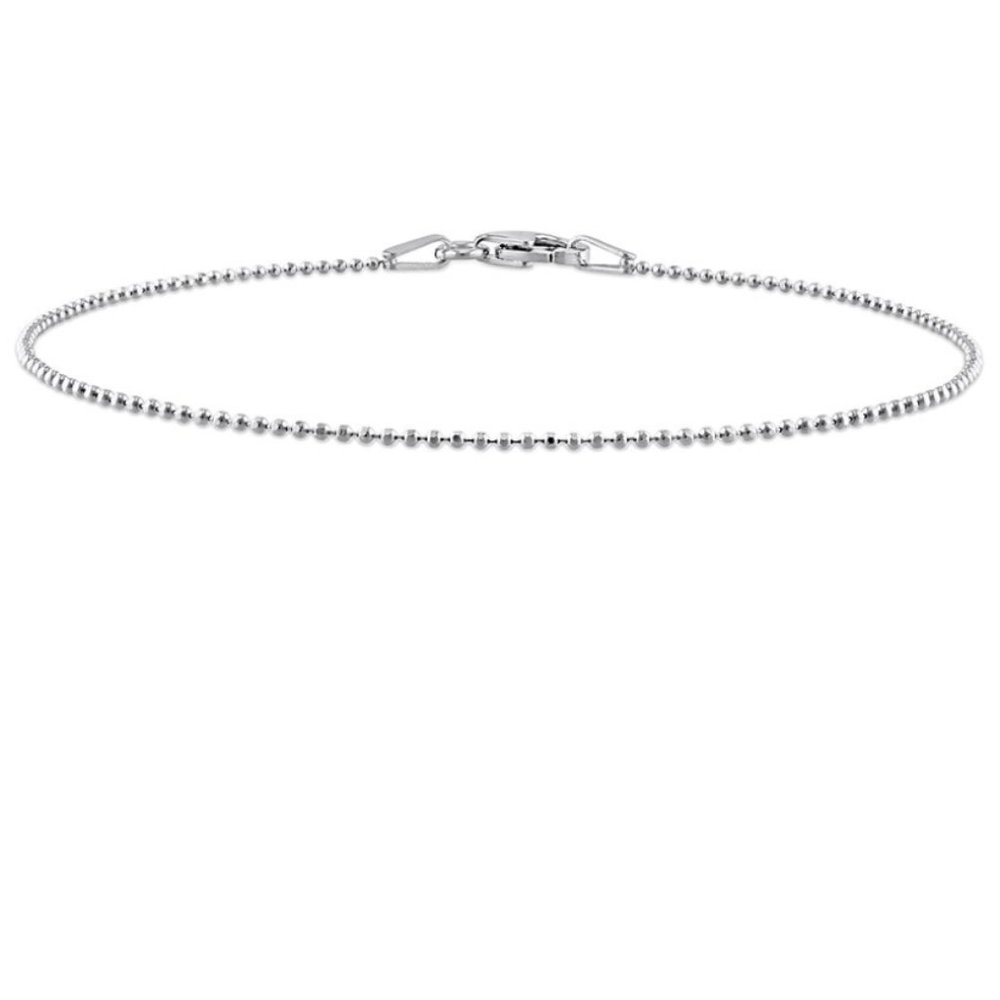 NWT Italian silver ball chain bracelet